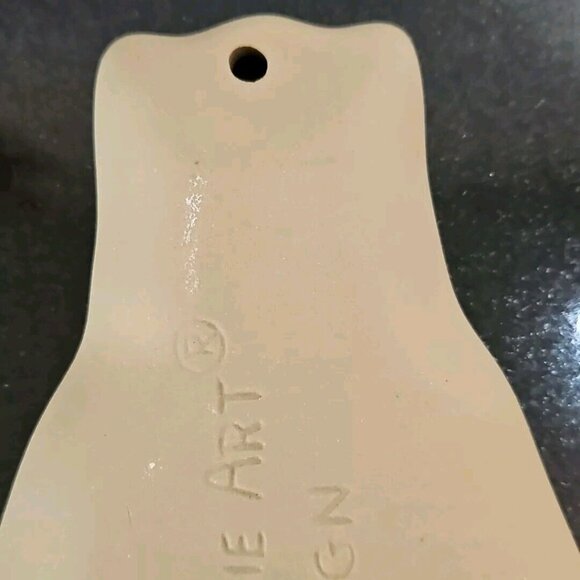 Brown Bag Cookie Art Mold Cat Girl Wearing Apron Giant Stamp Ceramic Vtg 1992 - Picture 7 of 13